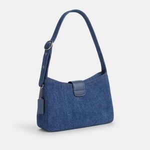 Coach Blue Denim Shoulder Bag